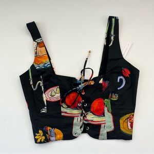 NWT Lisa Says Gah Ophelia Corset Top